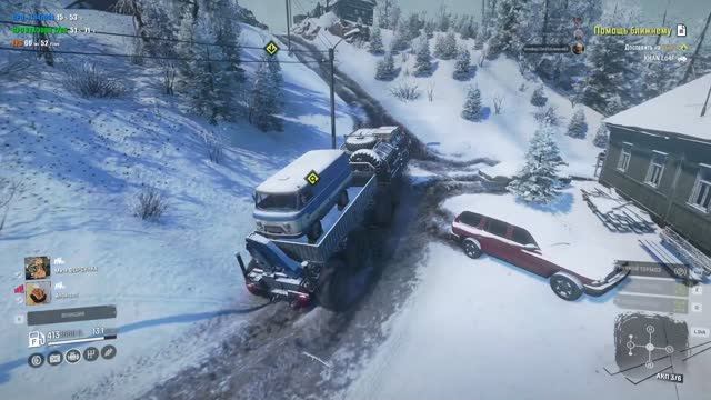 Играем в Snowrunner, играю и соло, и с хорошей компанией