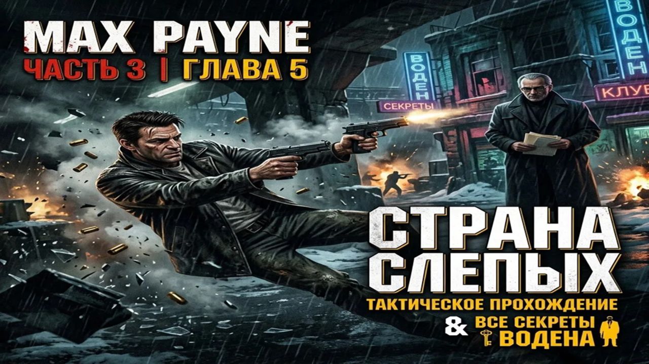 Max Payne 1 — Глава 5 (Часть 3): Страна слепых (Гайд: Камеры, секреты и тактика боя)