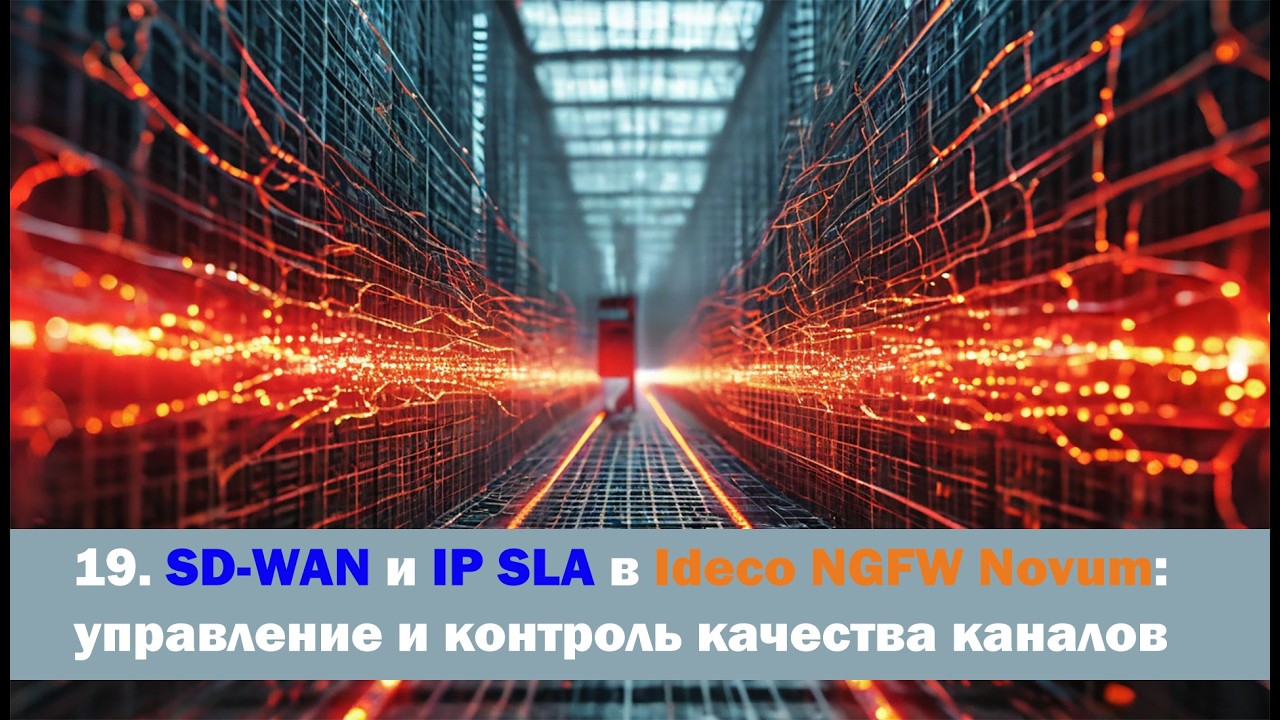 Харденинг сети - Урок 19 - SD-WAN и IP SLA в Ideco NGFW Novum управление и контроль качества каналов смотреть онлайн