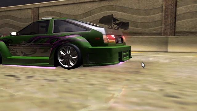 Toyota Corolla с покраской от машины Рэйчел Nissan 350Z в Need For Speed Underground 2 смотреть онлайн