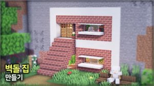 🧱 Майнкрафт Кирпичный горный дом 🏡. ⛏️Гайд по Постройке
