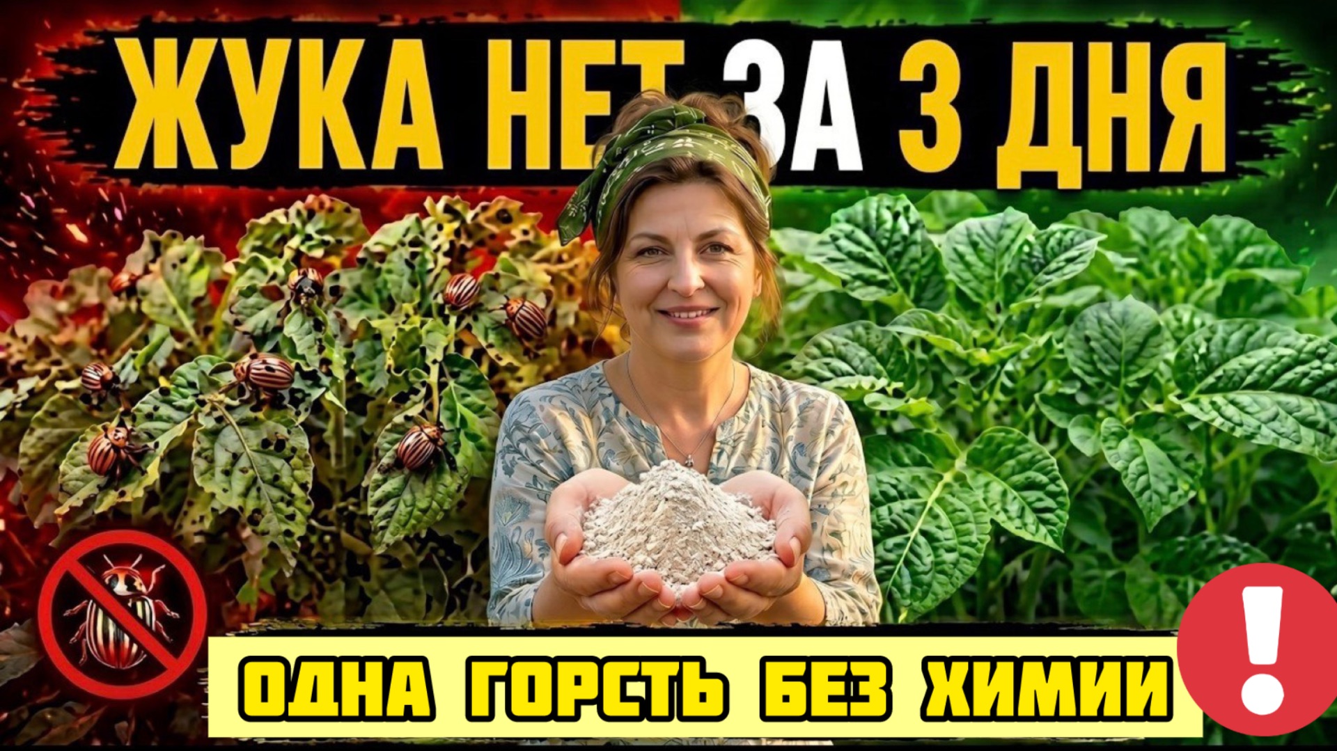 Колорадский жук исчезнет за 3 дня Одна горсть этого порошка - и картошка чистая до самой уборки смотреть онлайн