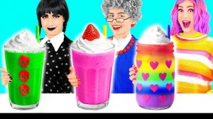 Кулинарный Челлендж: Уэнсдей Против Бабушки | Смешные Рецепты с Едой