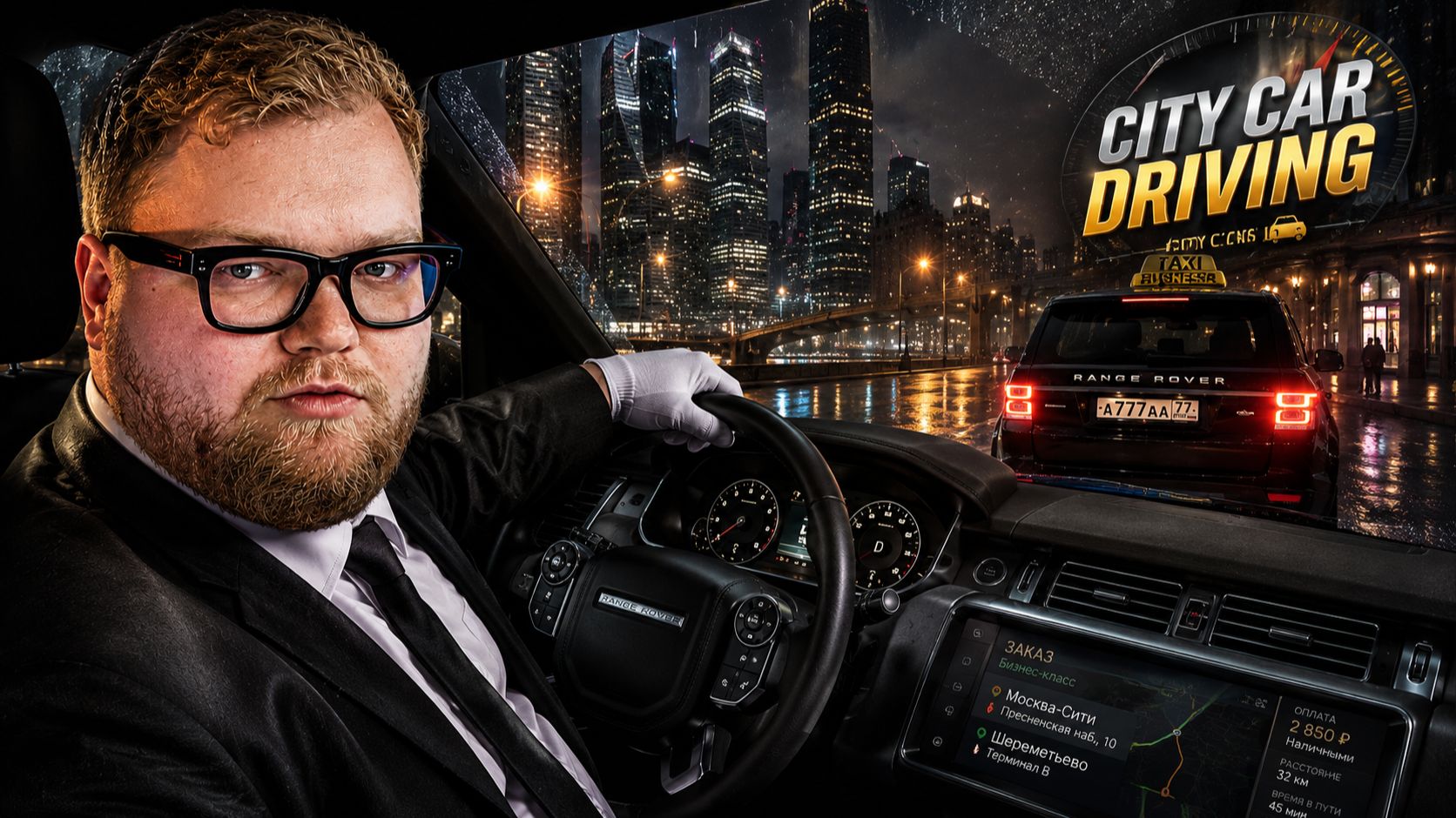 T2x2 УСТРОИЛСЯ ТАКСИСТОМ БИЗНЕС КЛАССА в City Car Driving смотреть онлайн