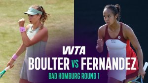 21.06.2026 | Кэти Боултер - Лейлы Фернандес | Полный матч | WTA Bad Homburg 2026