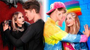 [Тим Тин Голд] - Пара Готов Vs Пара Радуга на Отдыхе! Девушки Vs Парни_1080p