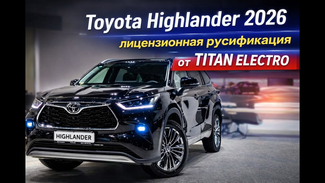 Toyota Highlander 2026 - лицензионная русификация от TITAN ELECTRO смотреть онлайн