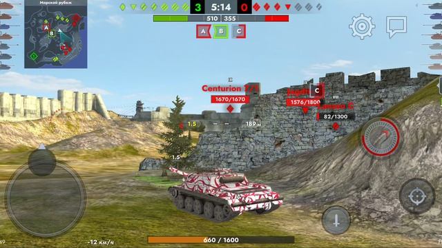 Су-122-54 на карте Морской рубеж | 28-06-2026 | WoT Blitz