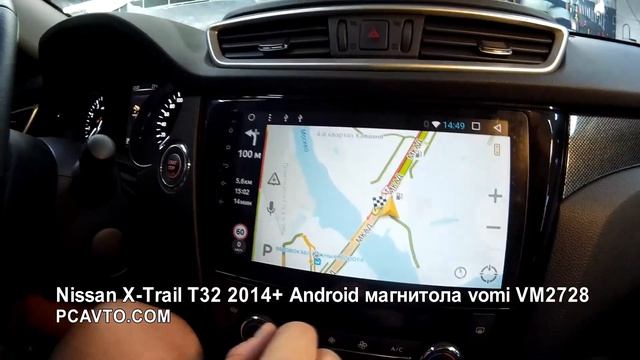 Nissan X Trail T32 2014+ Android магнитола vomi VM2728 смотреть онлайн
