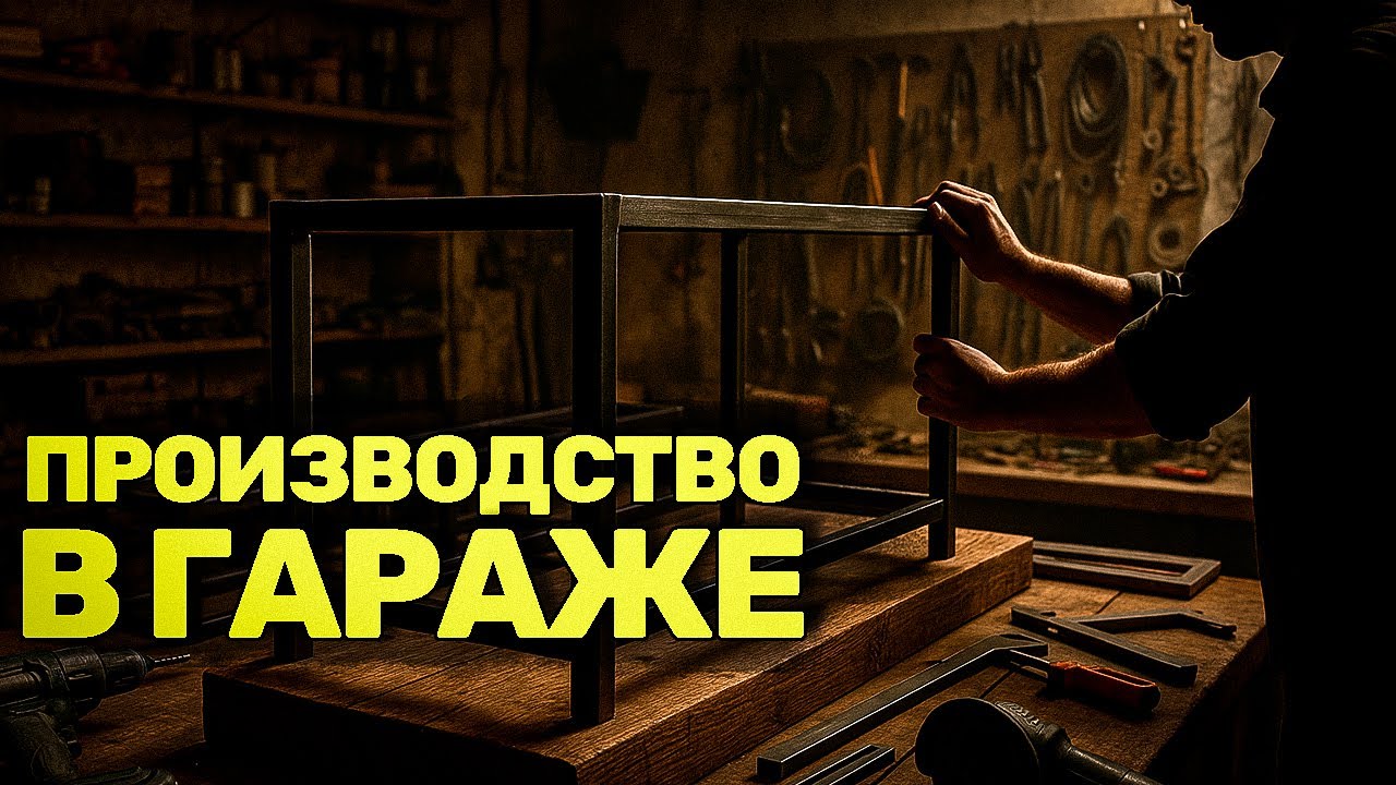 Бизнес в гараже с нуля. Сколько приносит производство лофт мебели? Бизнес идея 2026