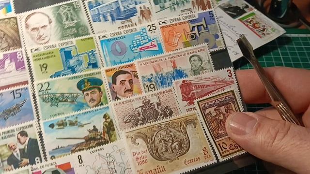 Марки Испании  и немного Рейха. филателия марки хобби Stamp Philately Hobby
