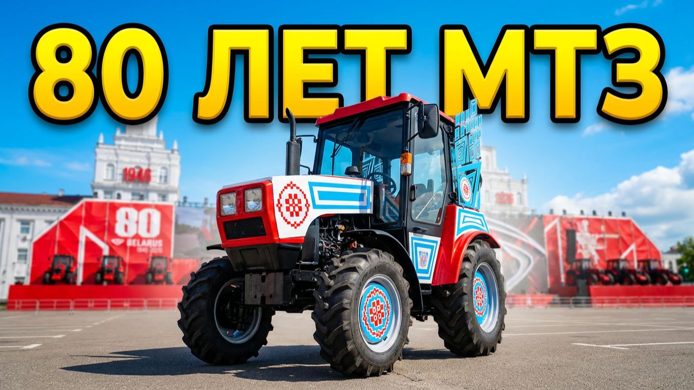 80 лет МТЗ Беларусь! 🚜🎉 С юбилеем, легендарный завод! #Shorts