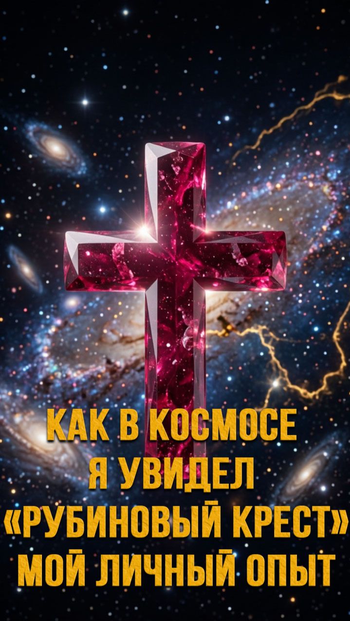 Как в космосе я увидел «рубиновый крест» -мой личный опыт.