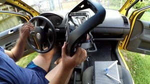 Как снять переднюю панель,замена испарителя кондиционера на vw polo хетчбек 2005 г