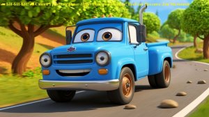 🚛 БИ-БИ-БИ! 🚚 Синий Грузовик Прыг-Прыг-Прыг по Кочкам! Весёлая Песенка Для Малышей
