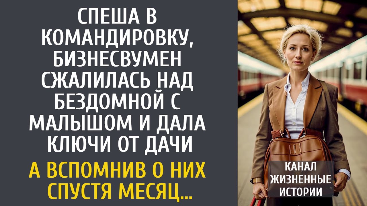 Спеша в командировку, бизнесвумен пожалела бездомную с малышом и дала ключи от дачи… А спустя месяц… смотреть онлайн