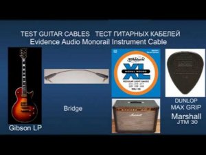 TEST Guitar Cables Evidence audio Gibson Les Paul Custom ギターケーブルのテスト 測試吉他電纜 टेस्ट गिटार केबल्स
