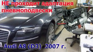Ауди а8. Ошибка утечки по пневме. В последствии не прошла адаптация.