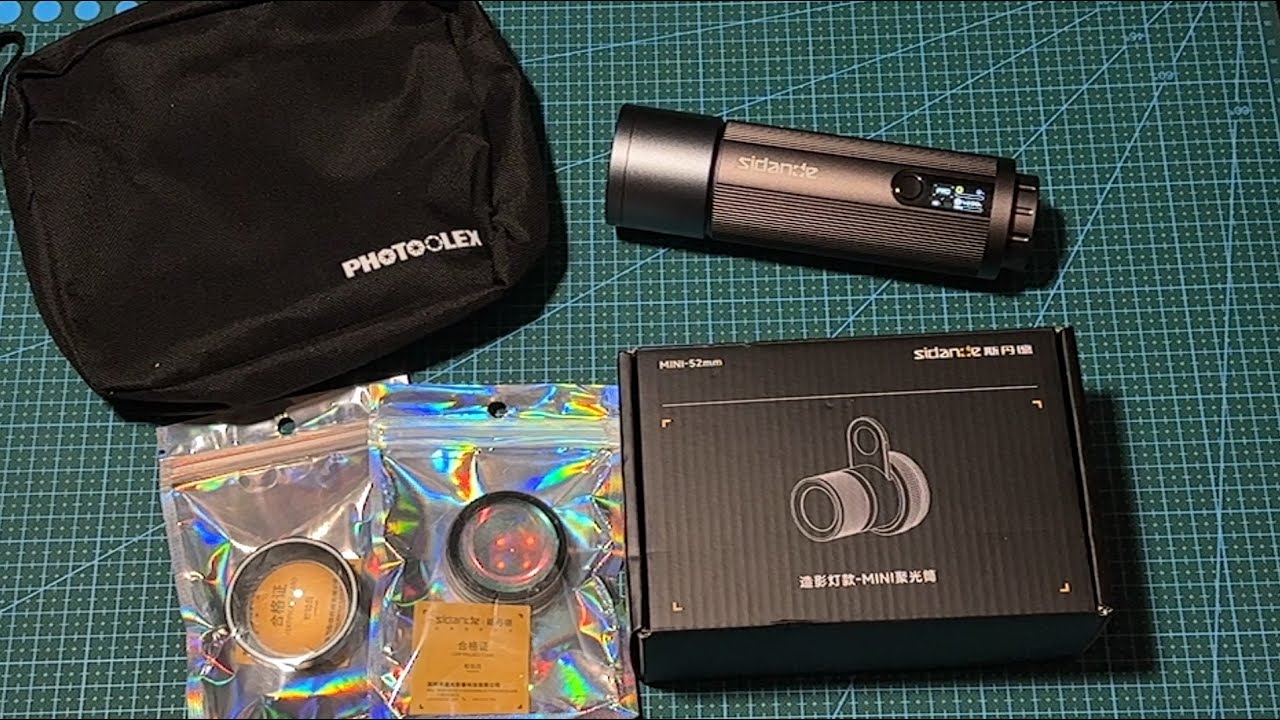 Новая версия фотофонаря Sidande PRO 12w с RGB и масками гобо (он же Photoolex Spotlight PRO) смотреть онлайн