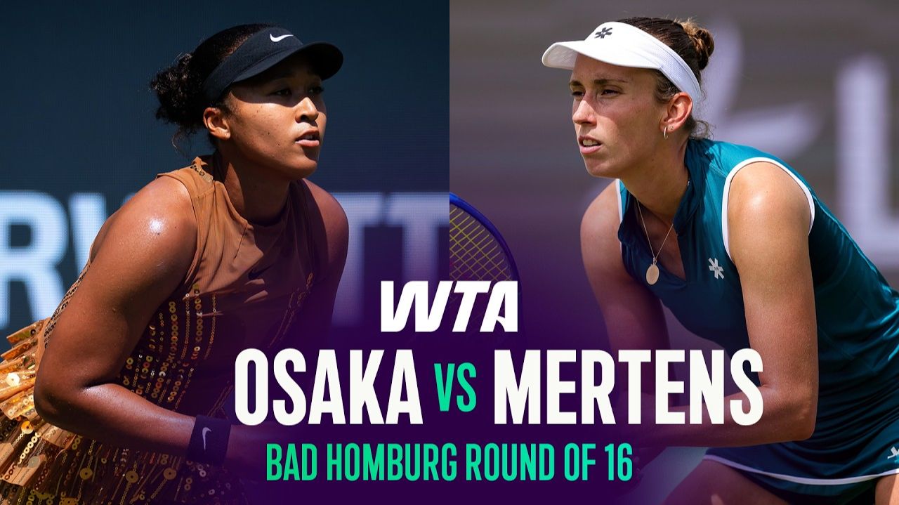 23.06.2026 | Наоми Осака - Элизе Мертенс | Хайлайты | WTA Bad Homburg 2026 смотреть онлайн