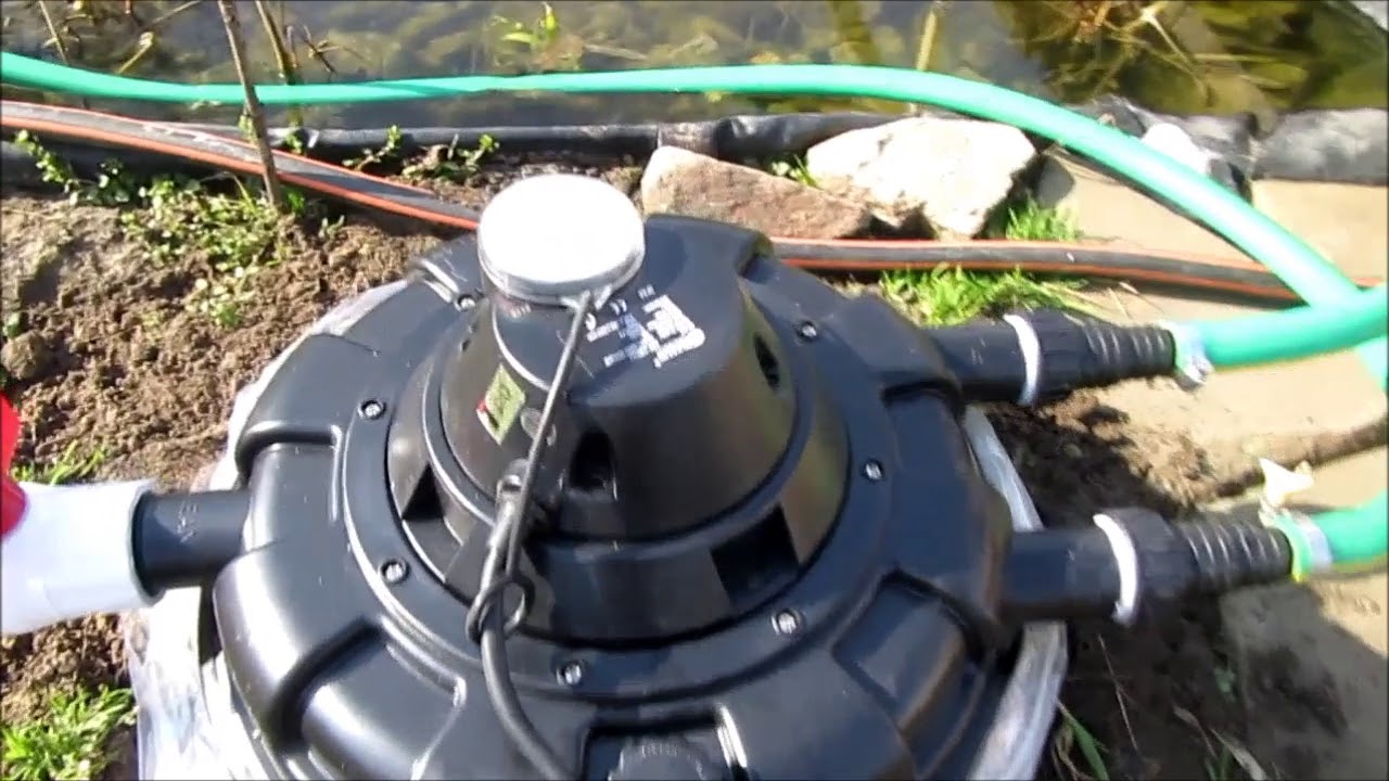 Как установить фильтр для пруда Resun EFP-13500U и насос Resun 70 W смотреть онлайн