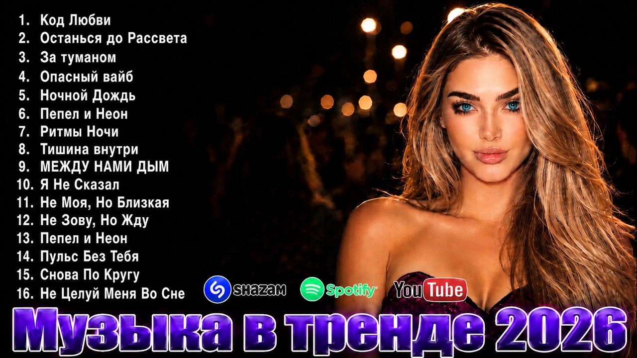 Музыка в тренде 2026 🔥 Топ Танцевальная музыка: плейлист в машину и Хиты 🎧| Remix+Covers 2026 смотреть онлайн