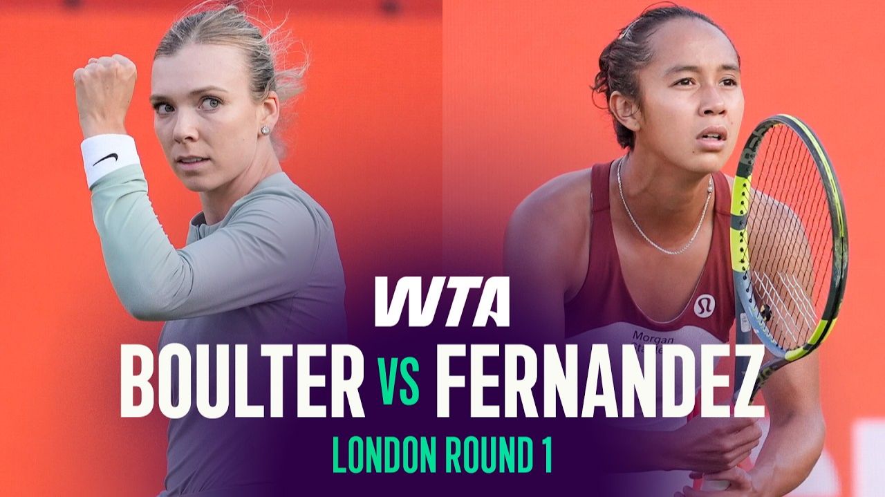 09.06.2026 | Кэти Боултер - Лейлы Фернандес | Лучшие моменты матча | WTA London 2026 смотреть онлайн