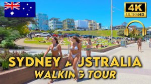 WALKING TOUR SYDNEY AUSTRALIA  Bondi Beach is SIZZLING  4KUHD  Binaural 🎧