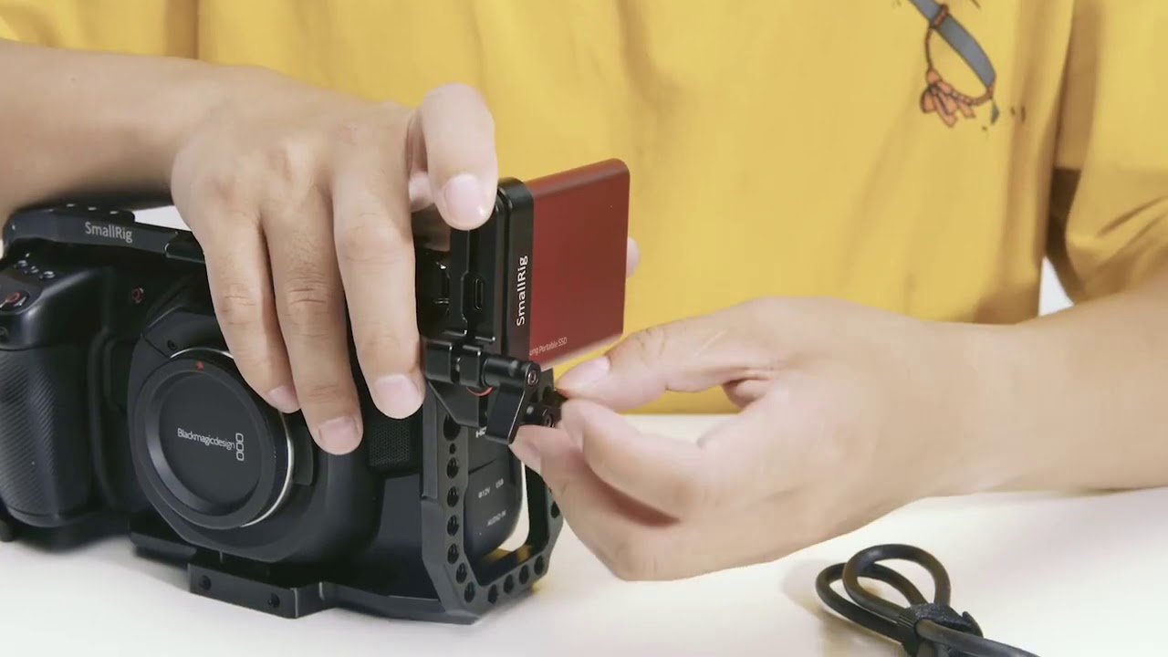 Smallrig крепление для samsung t5 ssd держатель карты совместим с клетка bmpcc 4k 6k 2203 2245 смотреть онлайн