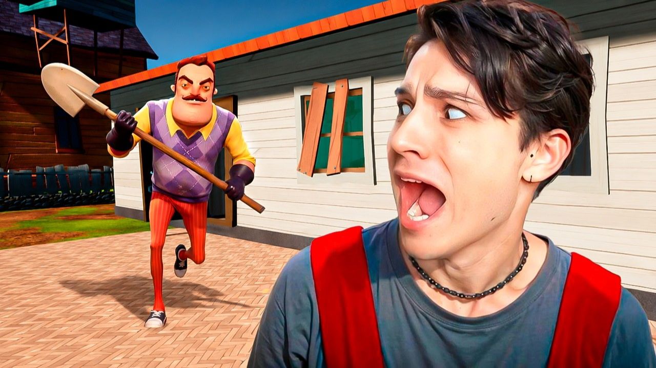 СБЕЖАЛ ОТ ЗЛОГО СОСЕДА В SCHOOLBOY RUNAWAY!😱 смотреть онлайн