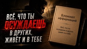 Всё, что ты осуждаешь в других, живёт и в тебе