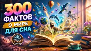 ЛЕКЦИЯ ДЛЯ СНА🌙 300 ФАКТОВ обо ВСЕМ на свете | Включай и Засыпай