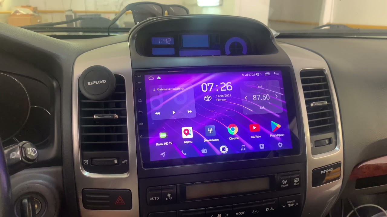 PRADO 120 Установка магнитолы 2х32 Андроид 10 DS-8001ZX смотреть онлайн