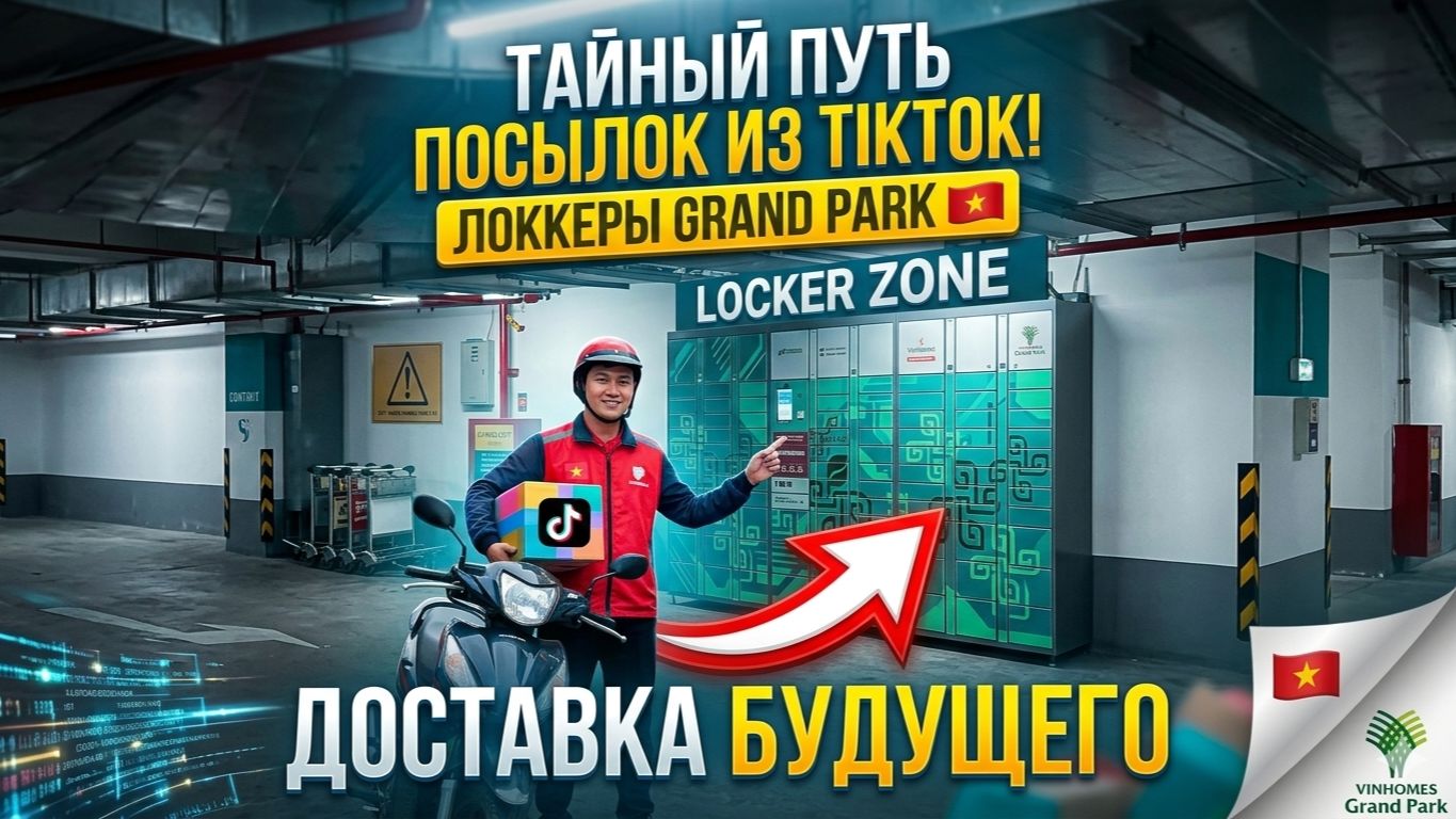 Доставка будущего во Вьетнаме: как устроены локкеры на паркинге.