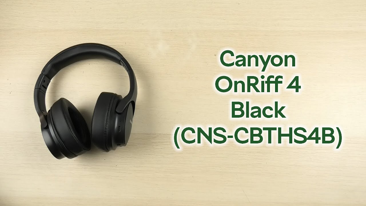 Розпаковка Canyon OnRiff 4 Bluetooth Black (CNS-CBTHS4B) смотреть онлайн