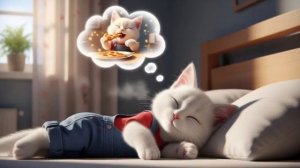 🐱🍕 Мама-кошка и ее маленький котенок наслаждаются теплым ужином из сырной пиццы дома 🍕🐱