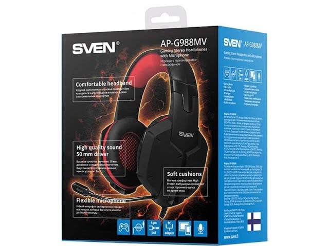 Наушники Sven AP-G988MV Хорошие за свою цену смотреть онлайн