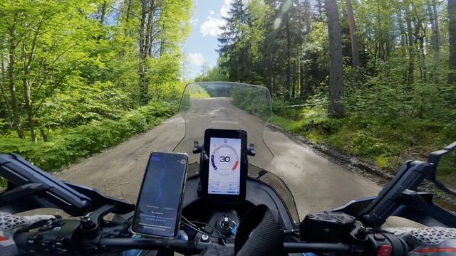 дорога к водопаду Юканкоски CFmoto 800 mtx смотреть онлайн