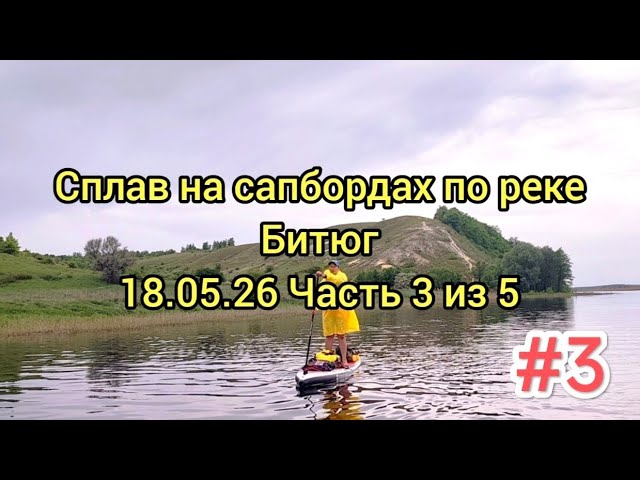На сапбордах по реке Битюг (май 2026) Часть3 #сапборд смотреть онлайн