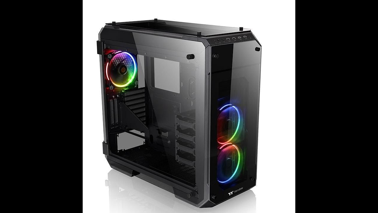 Корпус ATX THERMALTAKE View 71 TG RGB, Full-Tower, без БП, черный смотреть онлайн