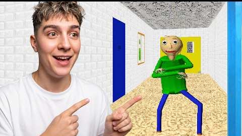 ГЛЕНТ ВПЕРВЫЕ ИГРАЕТ В БАЛДИ! Baldi's Basics Classic смотреть онлайн