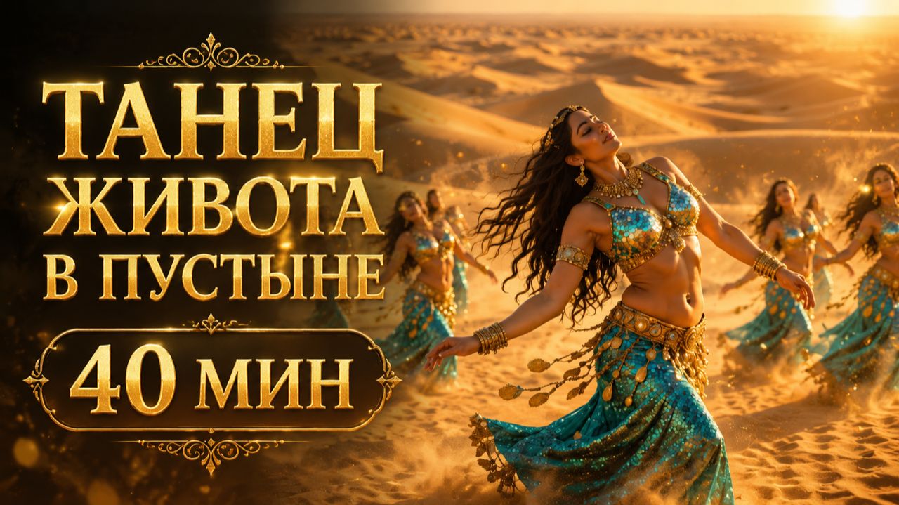 Пустынный танец живота 🏜️ Восточный Микс | Фоновая Музыка 40 мин | Чувственные барабаны и струны