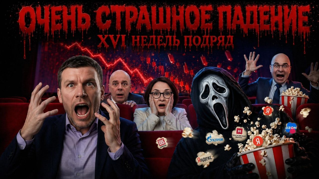 Исторический обвал на Мосбирже. 16 недель подряд смотреть онлайн