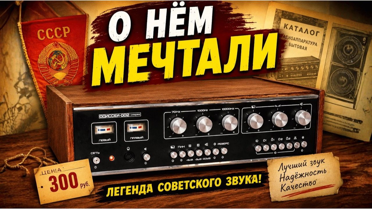 Советский стереофонический усилитель ОДИССЕЙ-002 — Легенда СССР Мир серьезного домашнего звуа смотреть онлайн