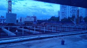 Подготовка к монтажу второго щита на площадке станции Кленовый Бульвар Бирюлёвской линии