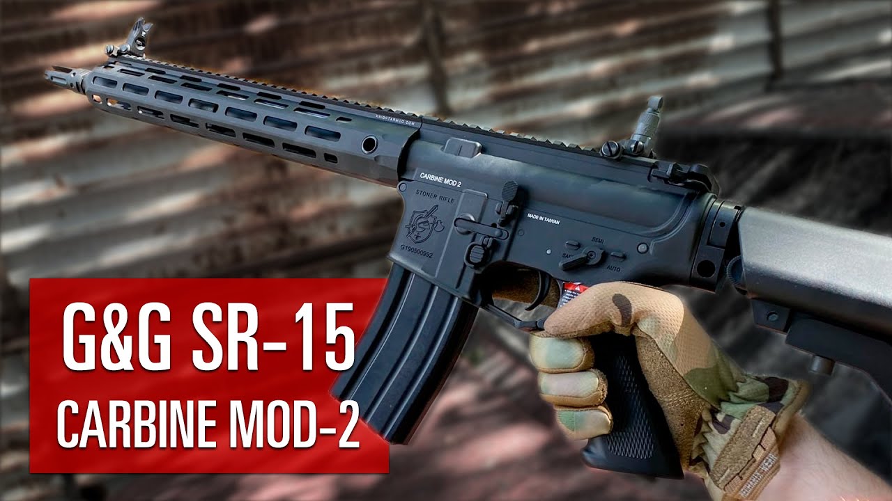 ГОДНАЯ ЭМКА С ЧЕКУХАМИ. SR-15 CARBINE MOD-2 M-LOK ОТ G&G. СТРАЙКБОЛ. смотреть онлайн