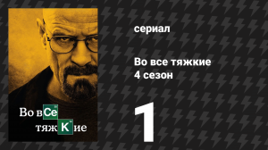 Во все тяжкие 4 сезон 1 серия «Канцелярский нож» (сериал, 2011)