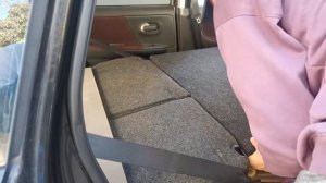 Спальное место Nissan Note. Процес раскладывания и складывания.
