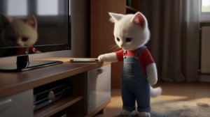 🐱✨Захватывающий визит мамы-кошки и котёнка в мобильный магазин 📱🐾🌟