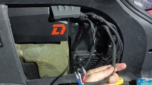 Установка ультракомпактного усилителя DL Audio Gryphon Lite 4.70 в Audi A4 B6 с заменой сабвуфера